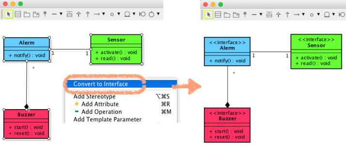 Conver to UML Interface