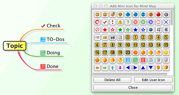 Astah's Mini Icon List