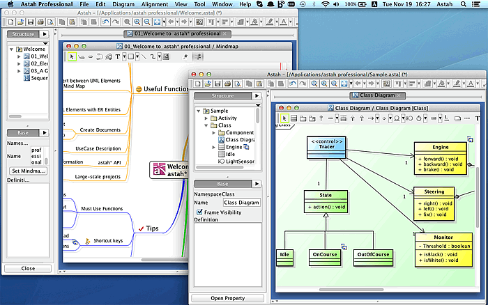 Opening project files in two Astah instances