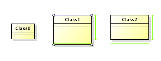 Aligning the size of UML Classes in Astah