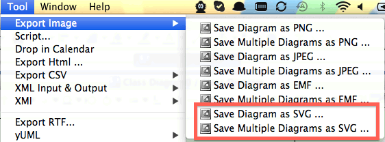 Exporting Astah diagrams to SVG