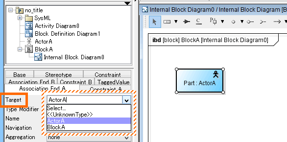 Setting Target Actor to Parts