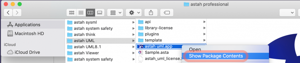 Show Package Contents in Finder