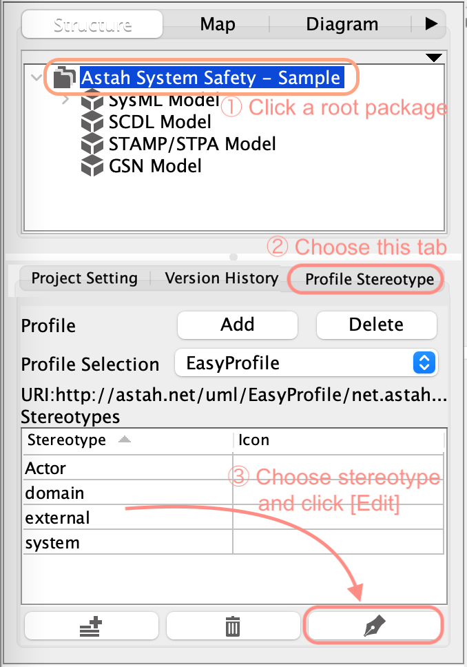 How to upload stereotype icon