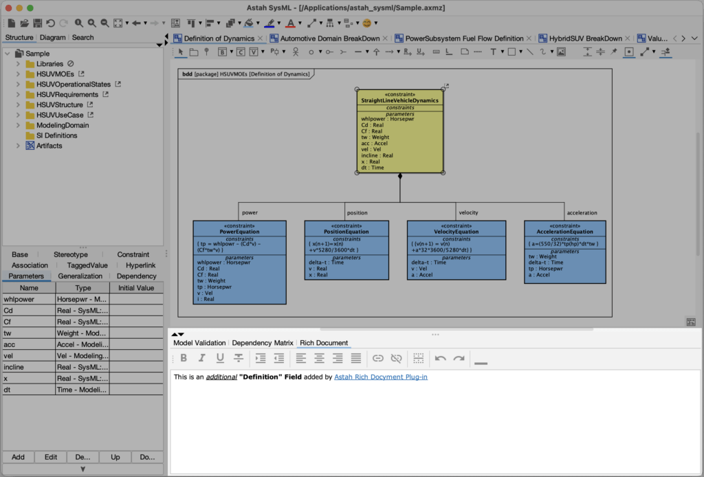Astah Rich Document Plug-in for Astah SysML and System Safety