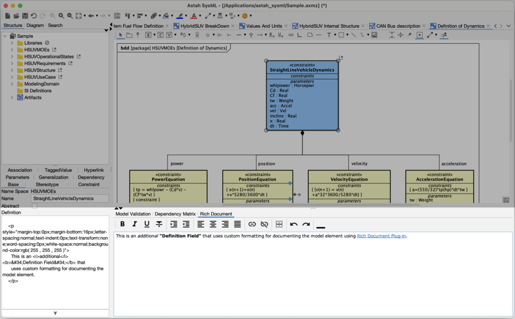 Astah Rich Document Plug-in for Astah SysML and System Safety