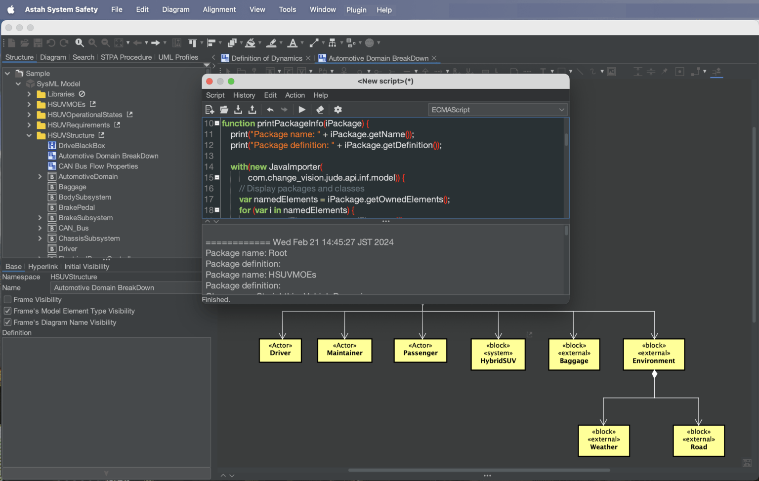 Sample Scripts for Script Editor | Astah Professional and UML - Astah