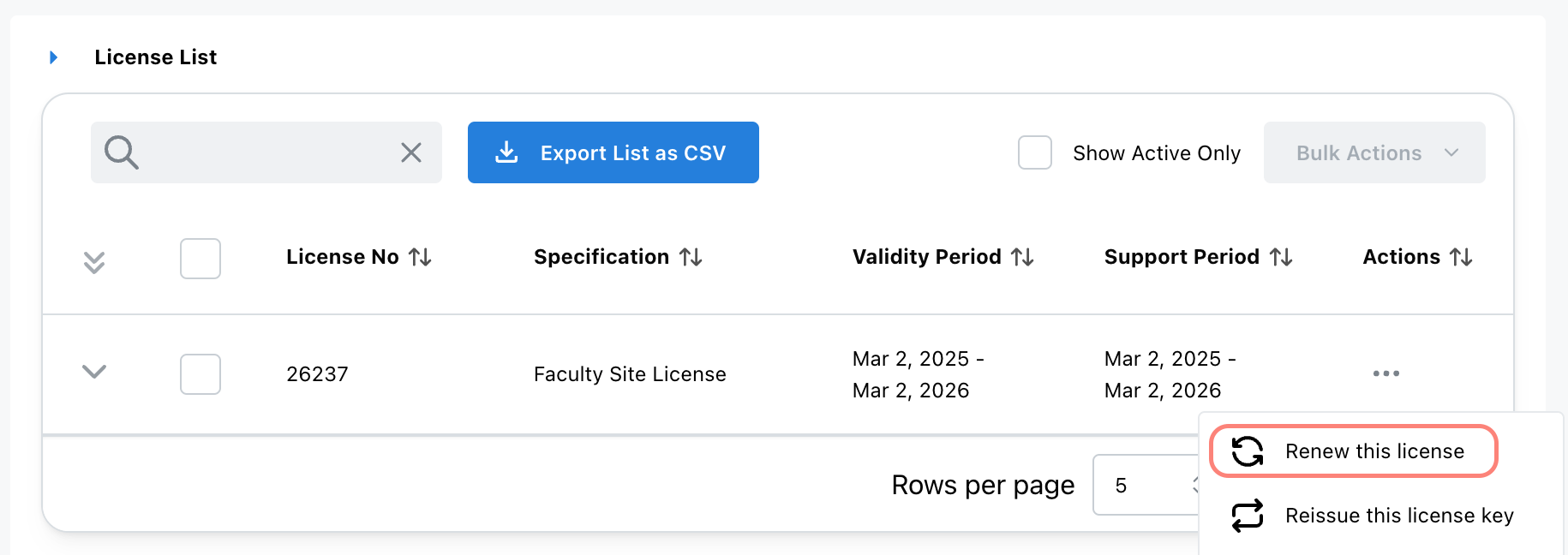 Renewing Astah Faculty Site License