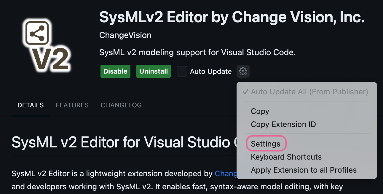 SysML v2 Editor License Setup