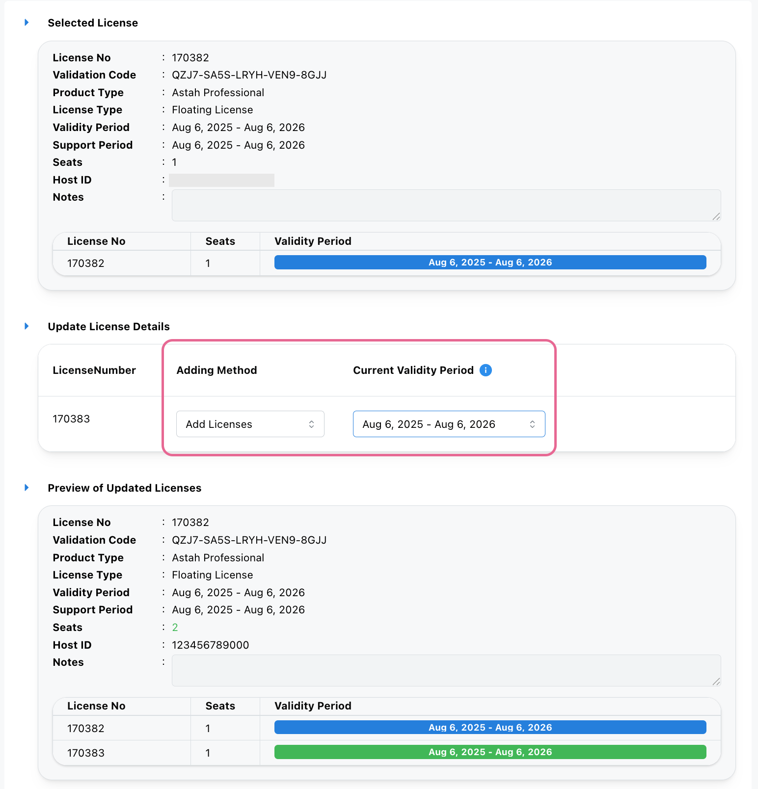 Adding Astah Floating License Seats
