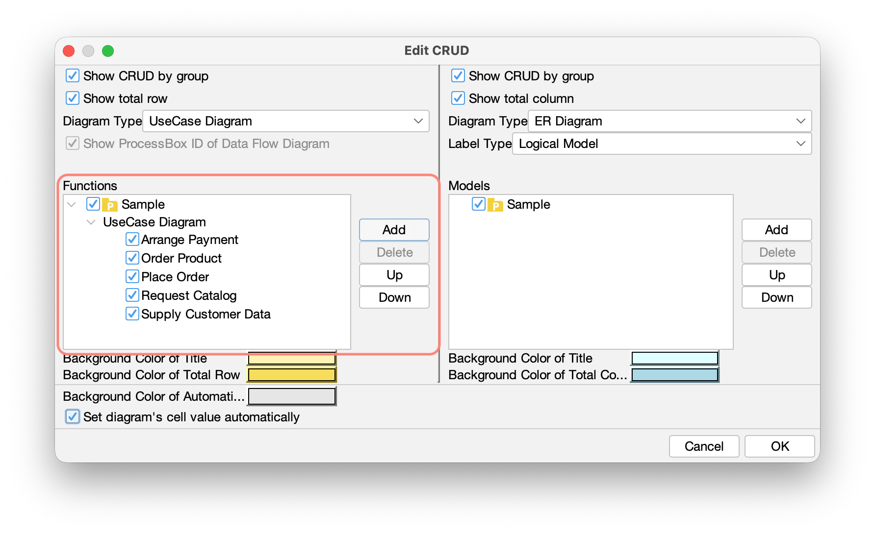 Add Functions to CRUD