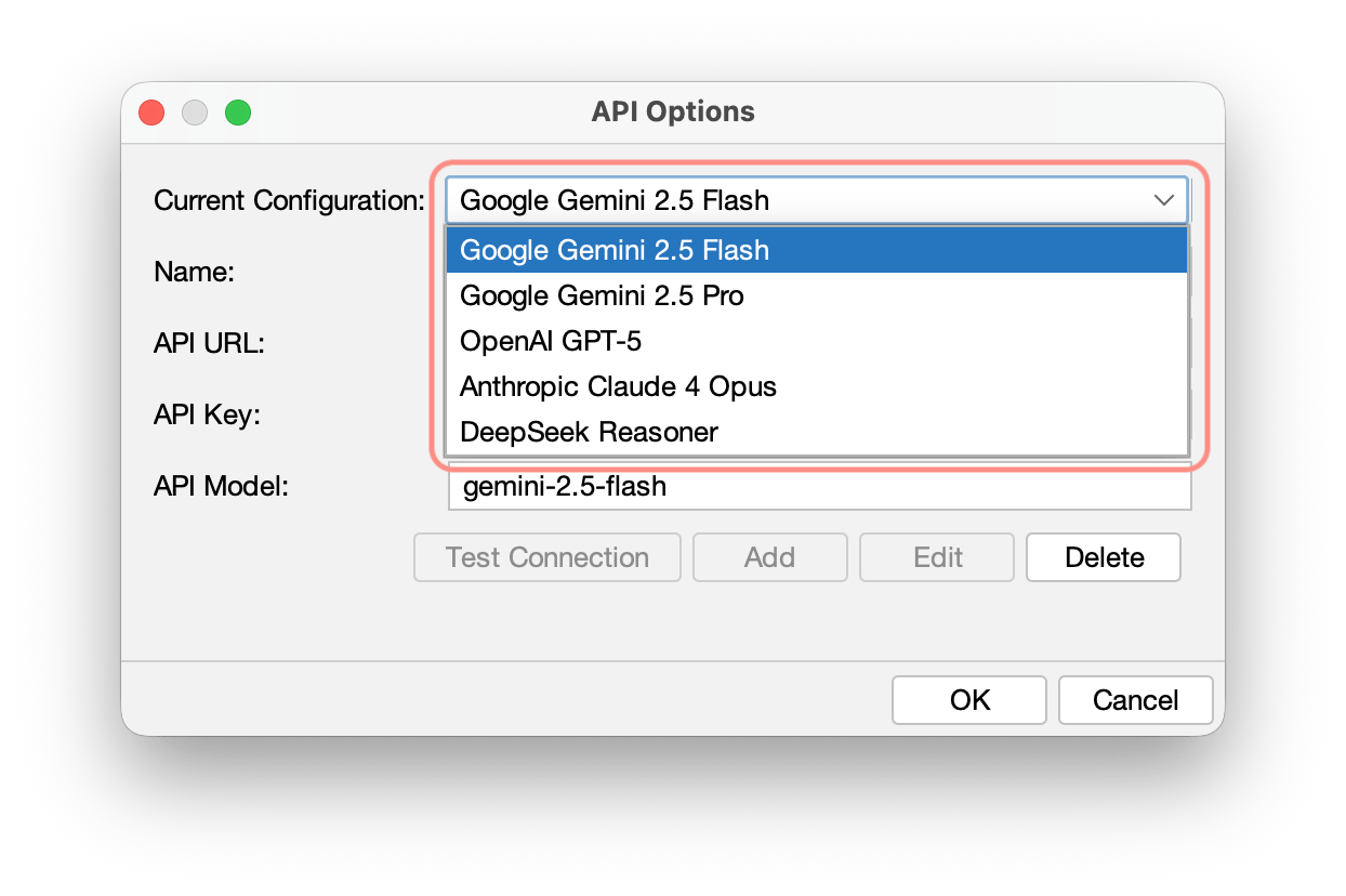 Current Configuration for AI Code Reverse Service