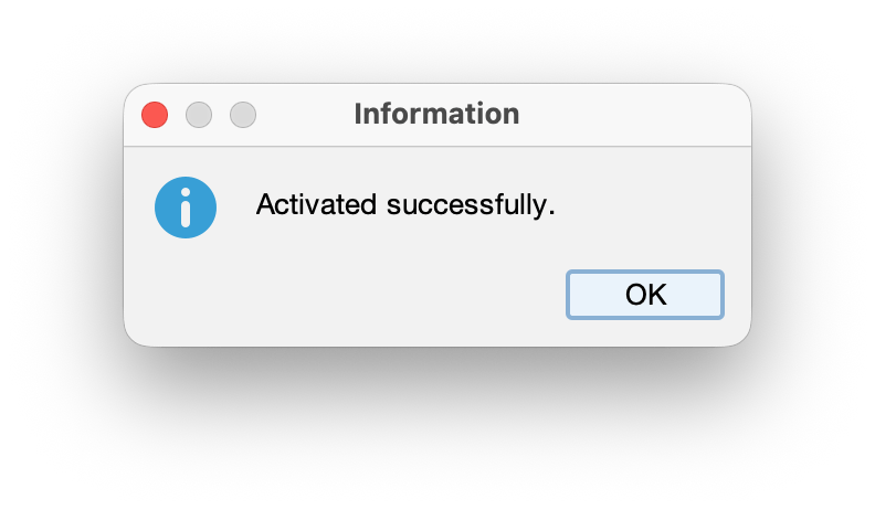 Organizational License Activation Succeeded
