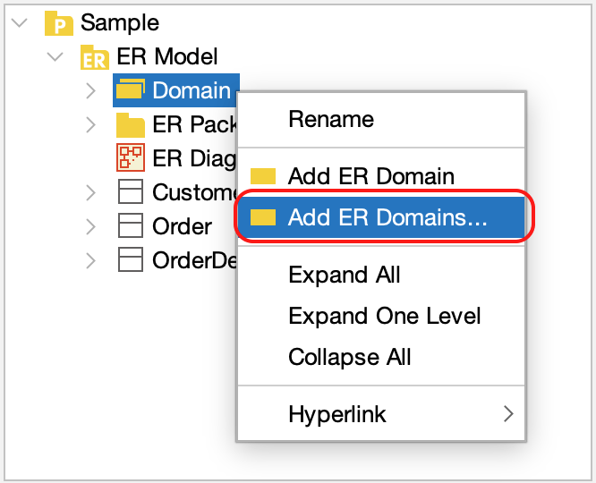 Creating multiple ER Domains