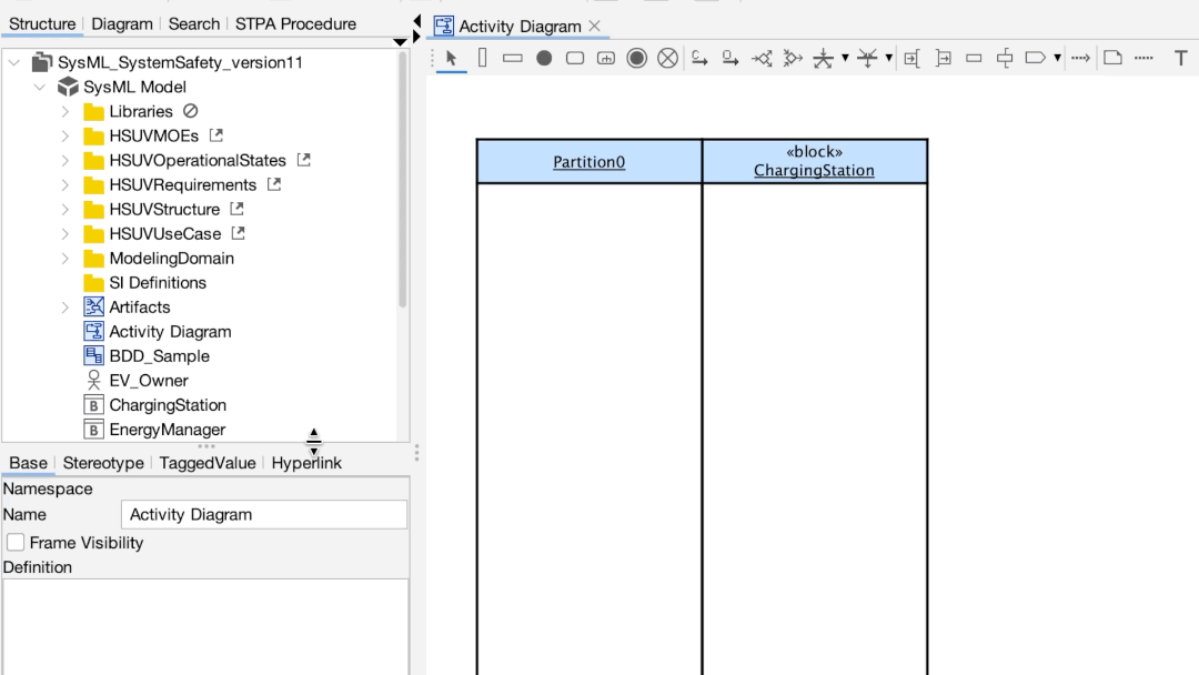 Drag and Drop an Actor or Block to Partition