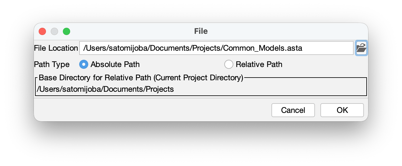 Choose Reference File