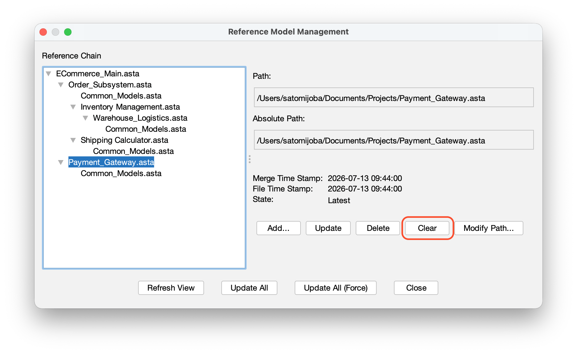 Clear Reference Model