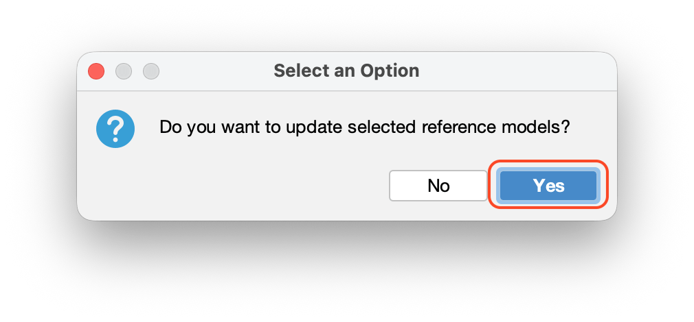 Confirm Reference Model