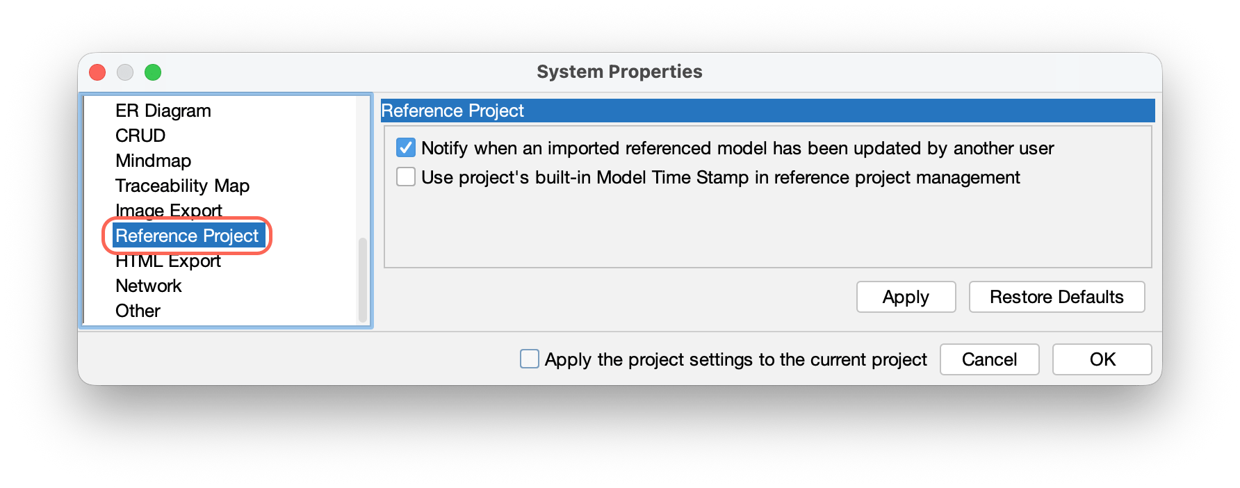 System Properties_Reference Project