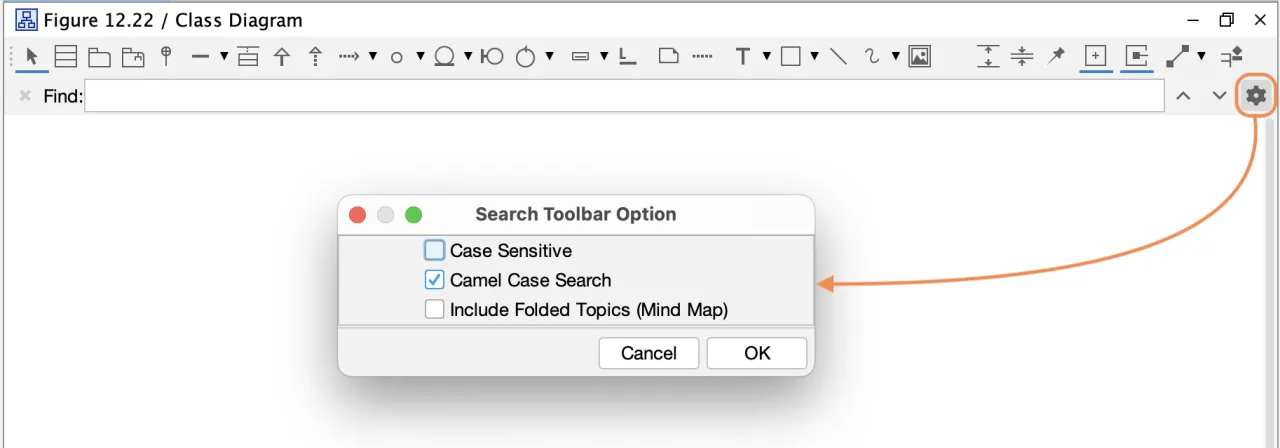 Astah-Pro-In-Diagram-Search-option