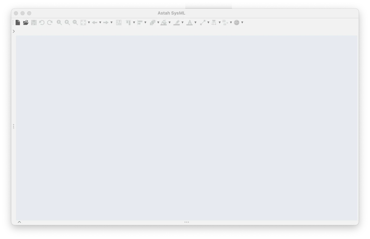 Astah SysML Blank Screen