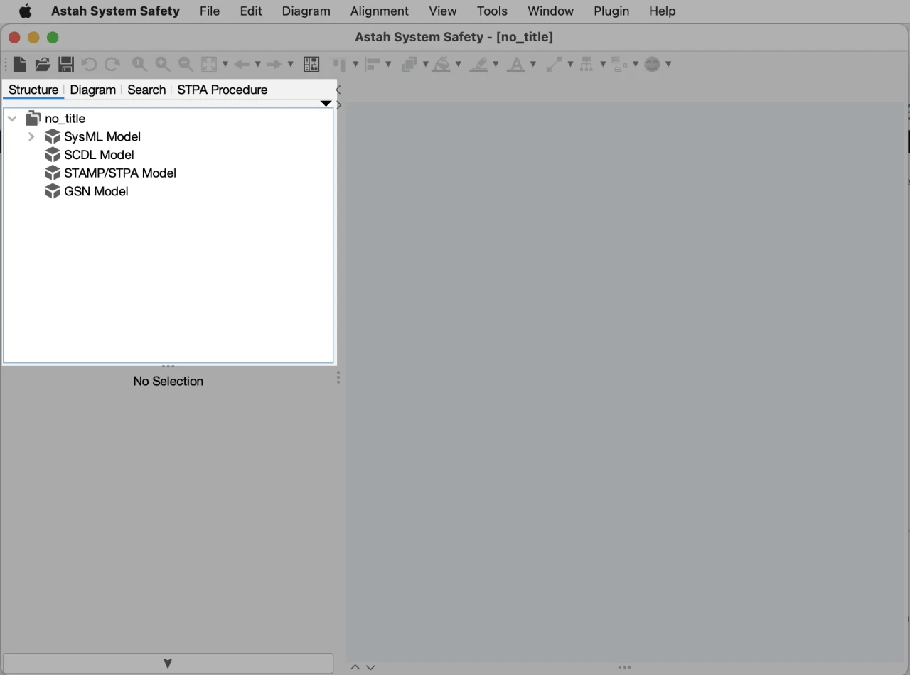 Astah System Safety with Structure Tree View