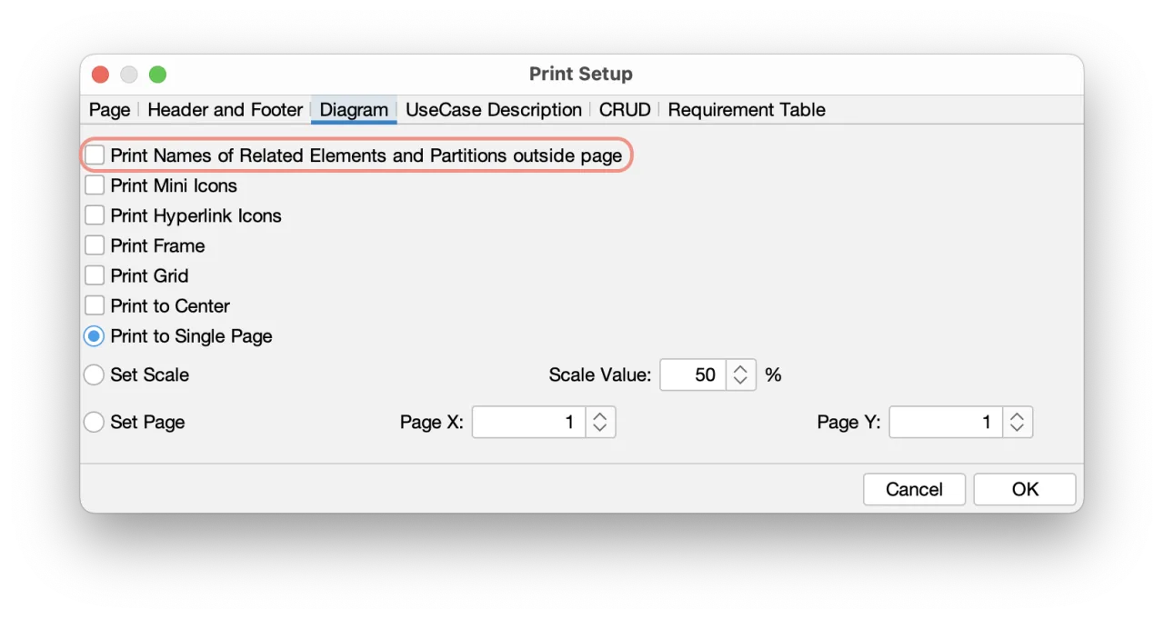 New Print option in Astah v9.0