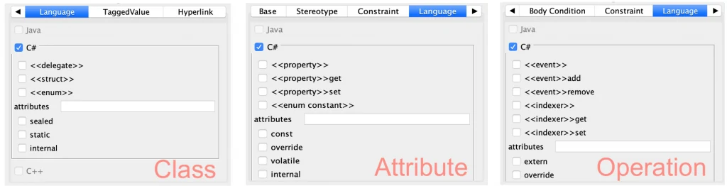 C# import to Astah