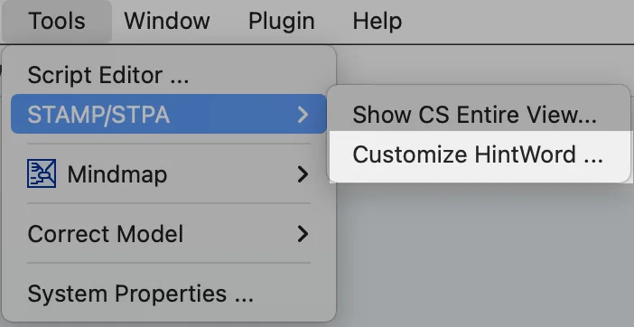 Customizing Hintwords
