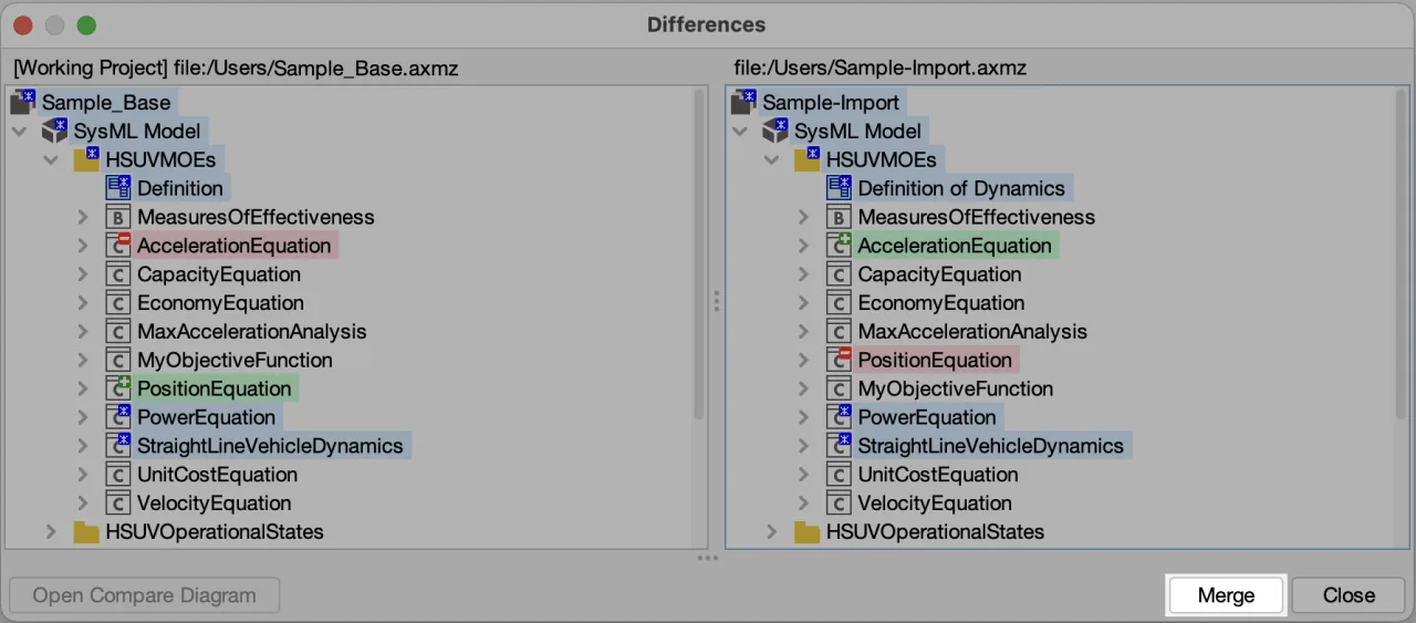 Astah SysML Merge