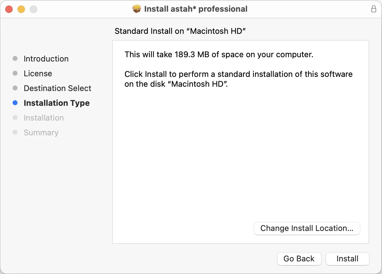 Astah installation step