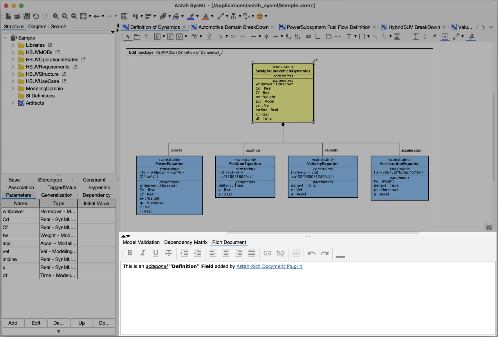 Rich Document Pane in Astah
