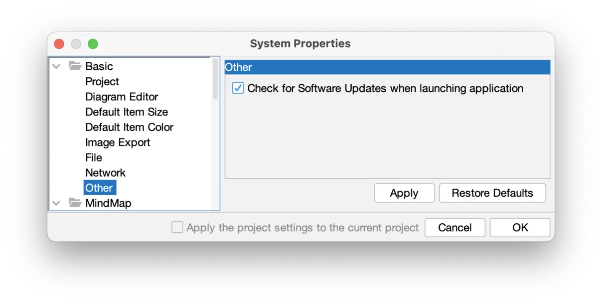 Astah System Safety's System Properties - under [Basic]