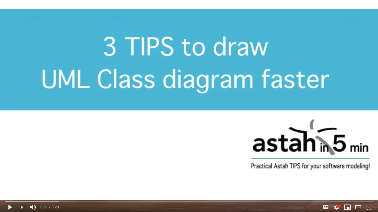 Astah UML Class Diagram Video