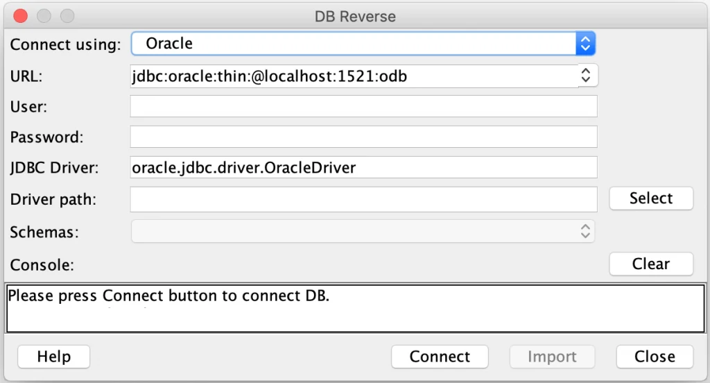 DB Reverse to Astah