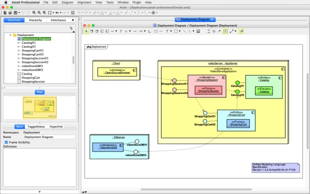 UML Deployment Diagram in Astah