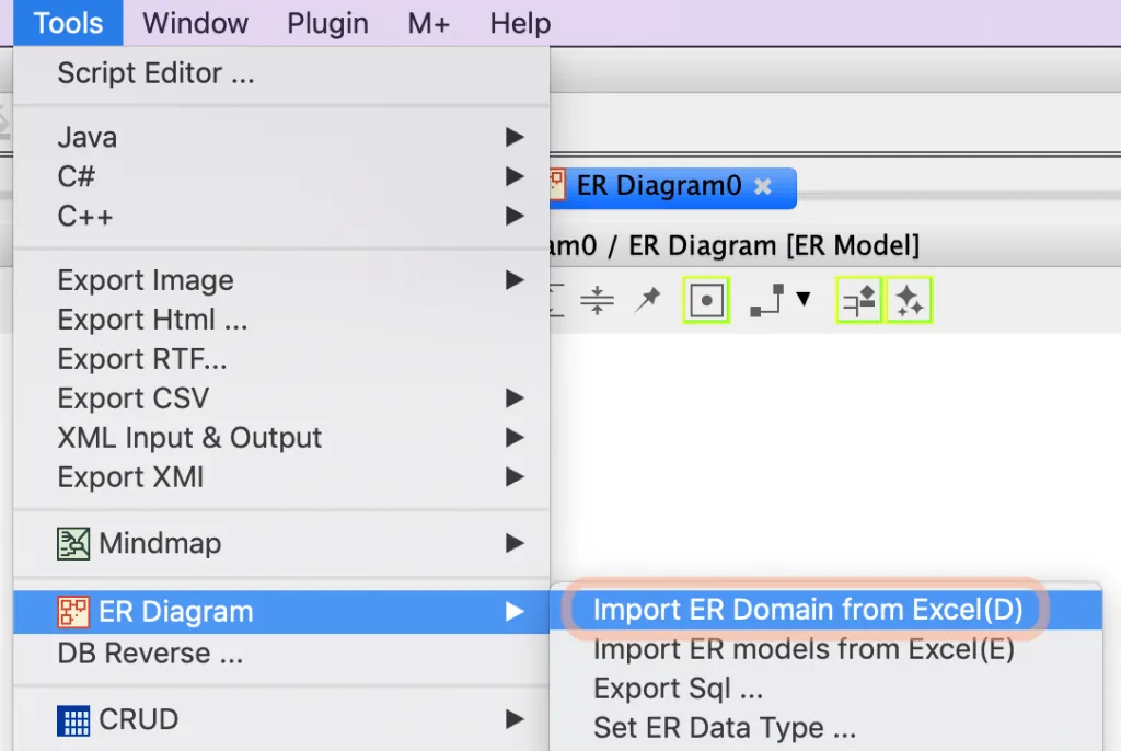 Import ER Domain