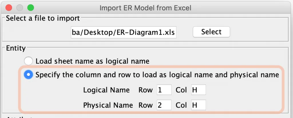 Import ER Models 