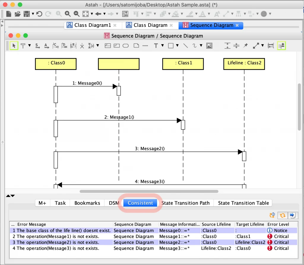 Inconsistency Check in UML