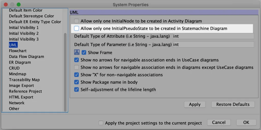 Multi States on UML Statemachine Diagram
