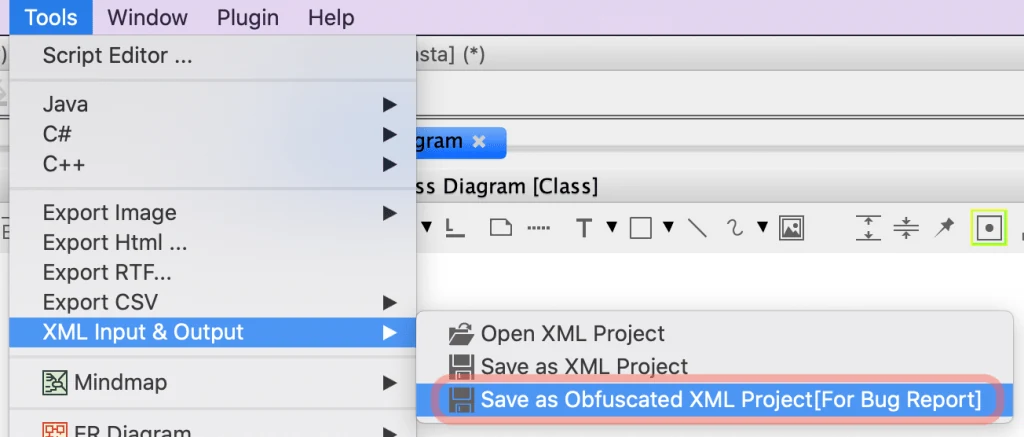 Exporting Models into Obfuscated XML