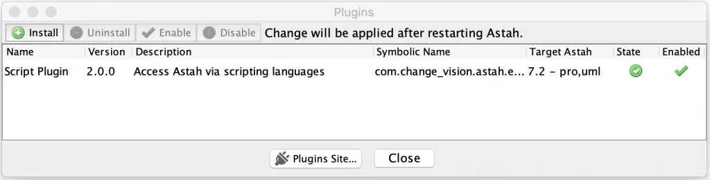 Astah Plugin List