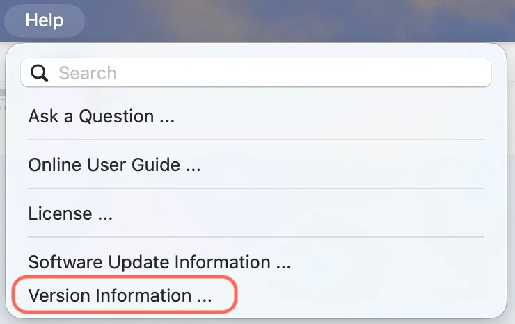 Version Information